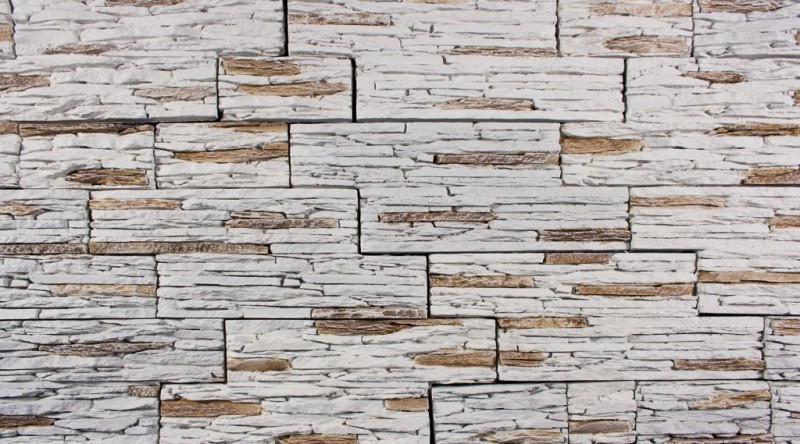 Искусственный камень Лайт Танвальд мини 370х90мм белый 0.8м2 CraftStone купить в Санкт-Петербурге