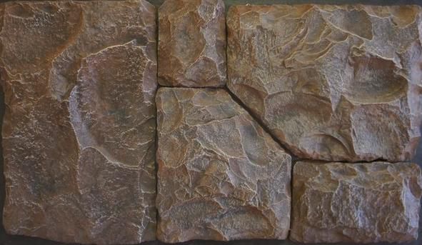 Искусственный камень Лайт Утес коричневый 0.5м2 CraftStone купить в Санкт-Петербурге