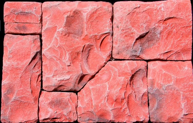 Искусственный камень Утес красный 0.5м2 CraftStone купить в Санкт-Петербурге