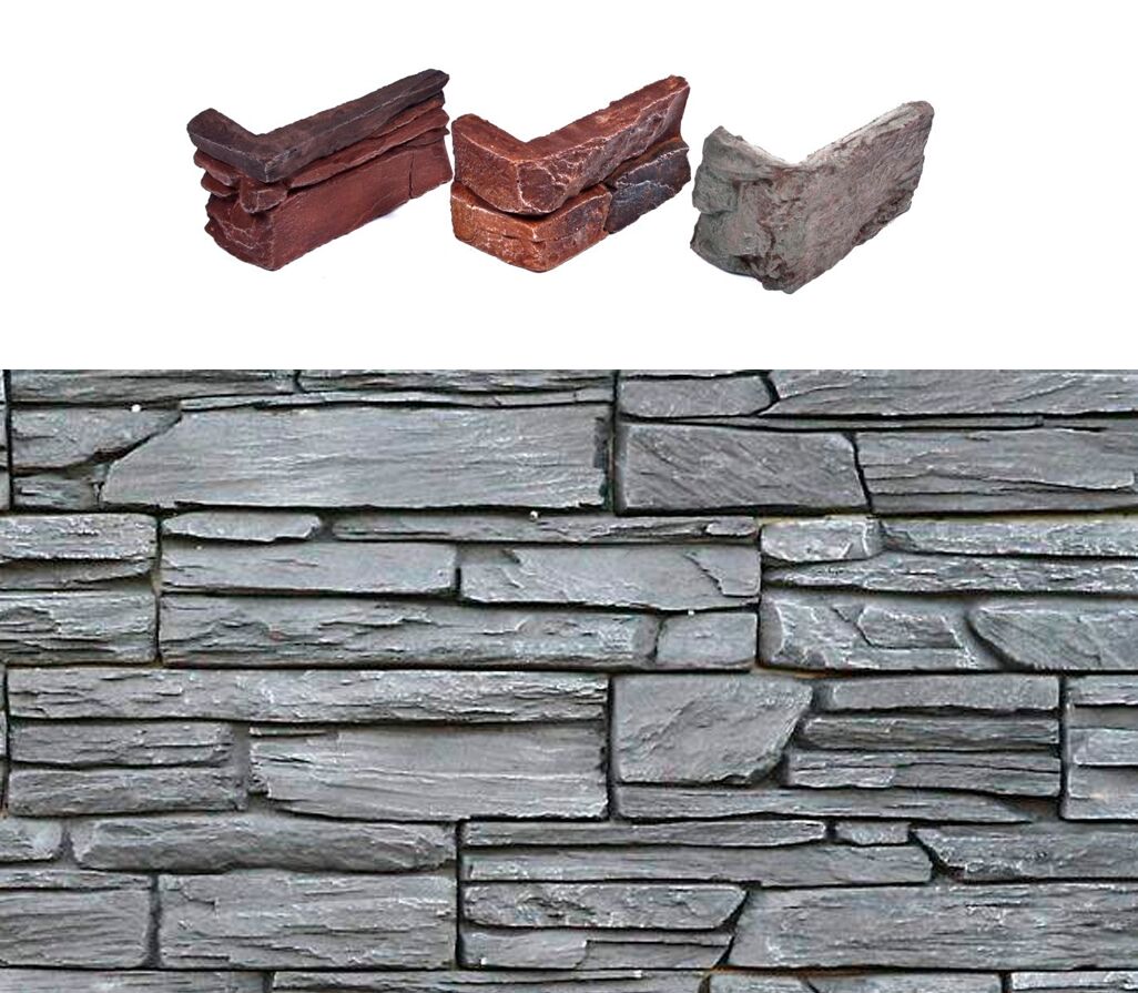 Искусственный камень угловой Танвальд 500х100мм серый 0.7пог.м CraftStone купить в Санкт-Петербурге