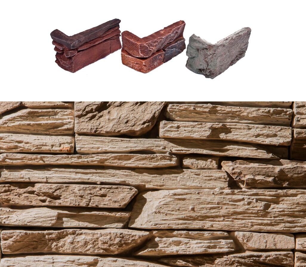 Искусственный камень угловой Танвальд 500х100мм слоновая кость 0.7пог.м CraftStone купить в Санкт-Петербурге