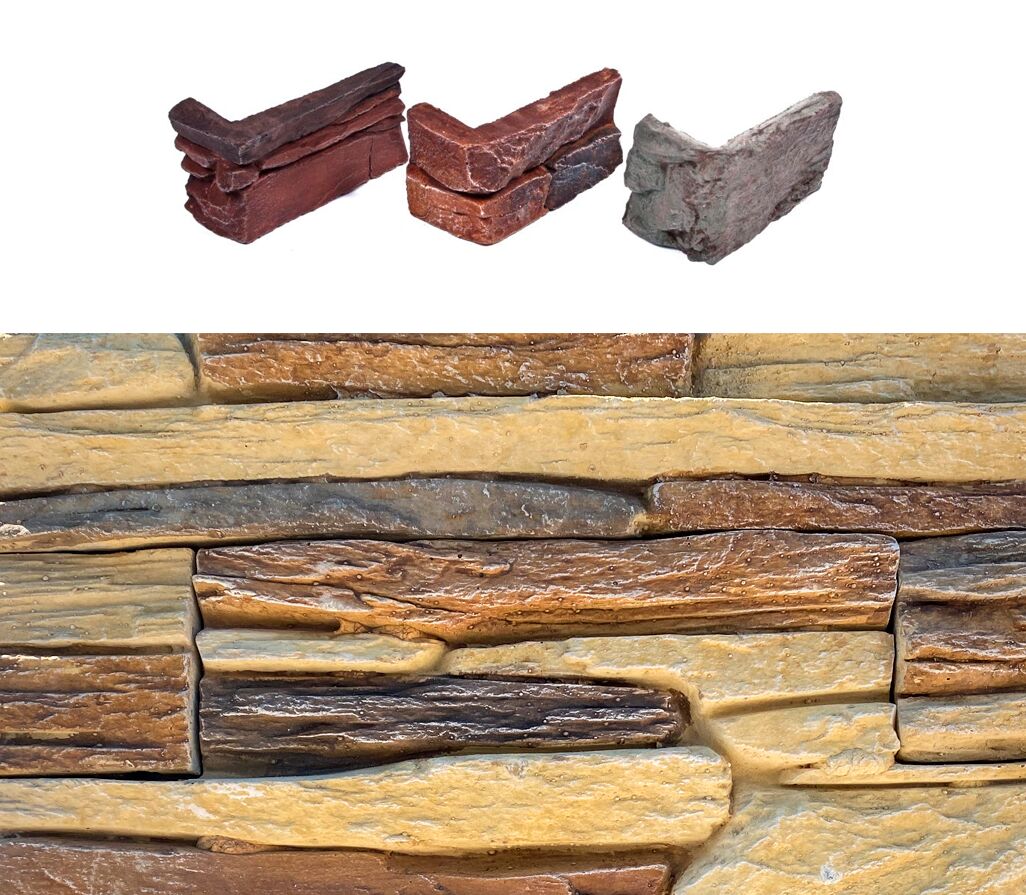 Искусственный камень угловой Танвальд 500х100мм шале 0.7пог.м CraftStone купить в Санкт-Петербурге