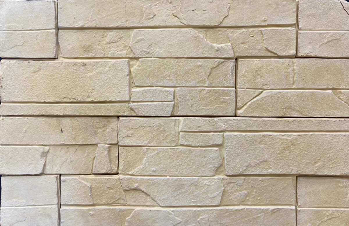 Искусственный камень Скалистый пласт слоновая кость 1.2м2 CraftStone купить в Санкт-Петербурге