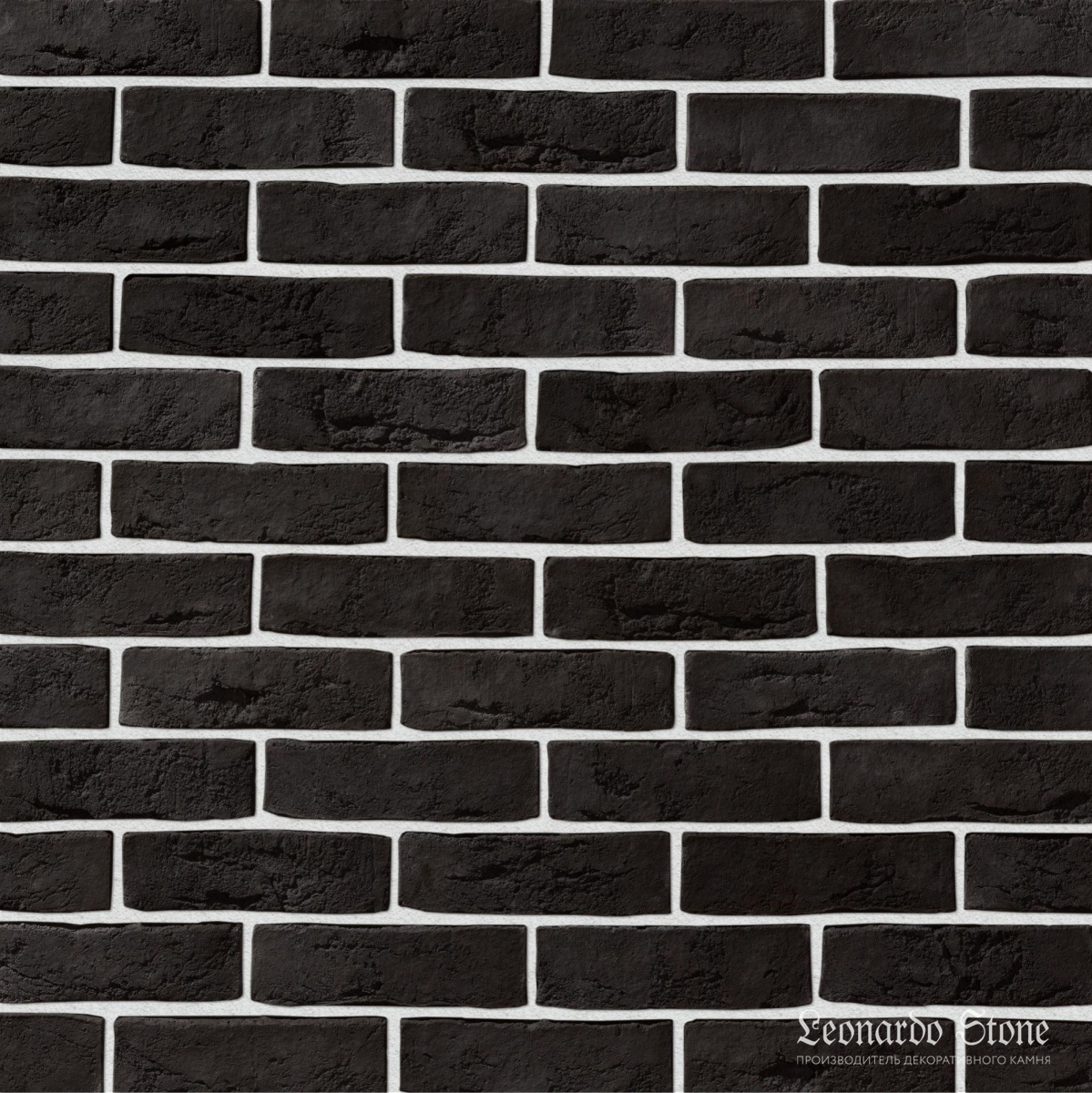 Leonardo Stone Искусственный камень Плоскость Дижон цвет708/1 1,05м2/уп, 708/1 (чёрный)
