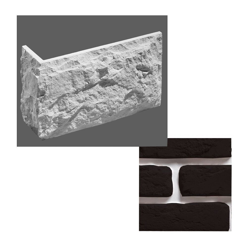 Leonardo Stone Искусственный камень Углы Мадрид цвет708/1 1,42мп/уп, 708/1 (чёрный)