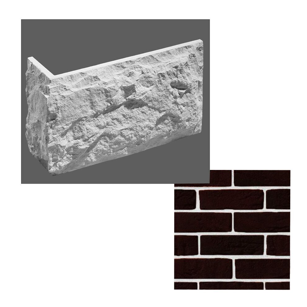 Leonardo Stone Искусственный камень Углы Орли цвет708/1 1,85мп/уп, 708/1 (чёрный)