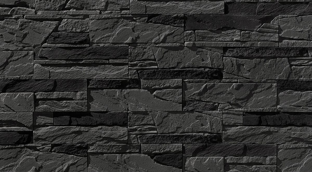 Leonardo Stone Искусственный камень Плоскость Луара (Т-1,5см) цвет708/1 0,6м2/уп, 708/1 (чёрный)