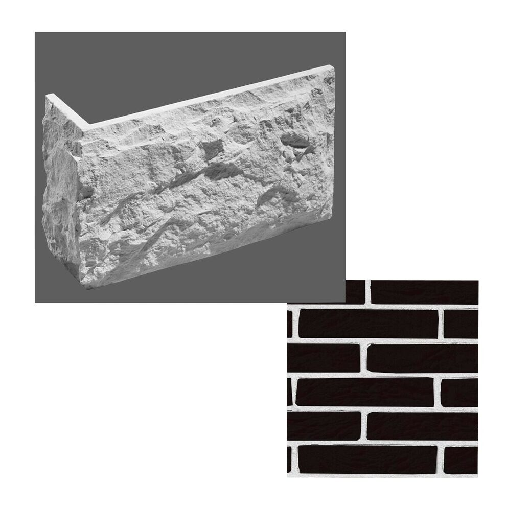 Leonardo Stone Искусственный камень Углы Лондон цвет708/1 1,35мп/уп, 708/1 (чёрный)