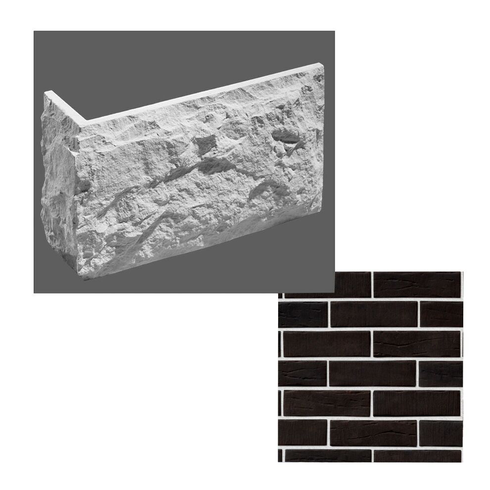 Leonardo Stone Искусственный камень Углы Нью-Йорк цвет708/1 1,51мп/уп, 708/1 (чёрный)