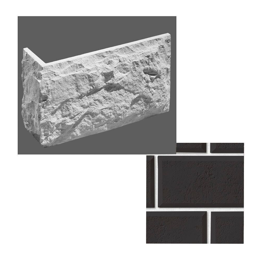 Leonardo Stone Искусственный камень Углы Рим цвет708/1 1,12мп/уп, 708/1 (чёрный)