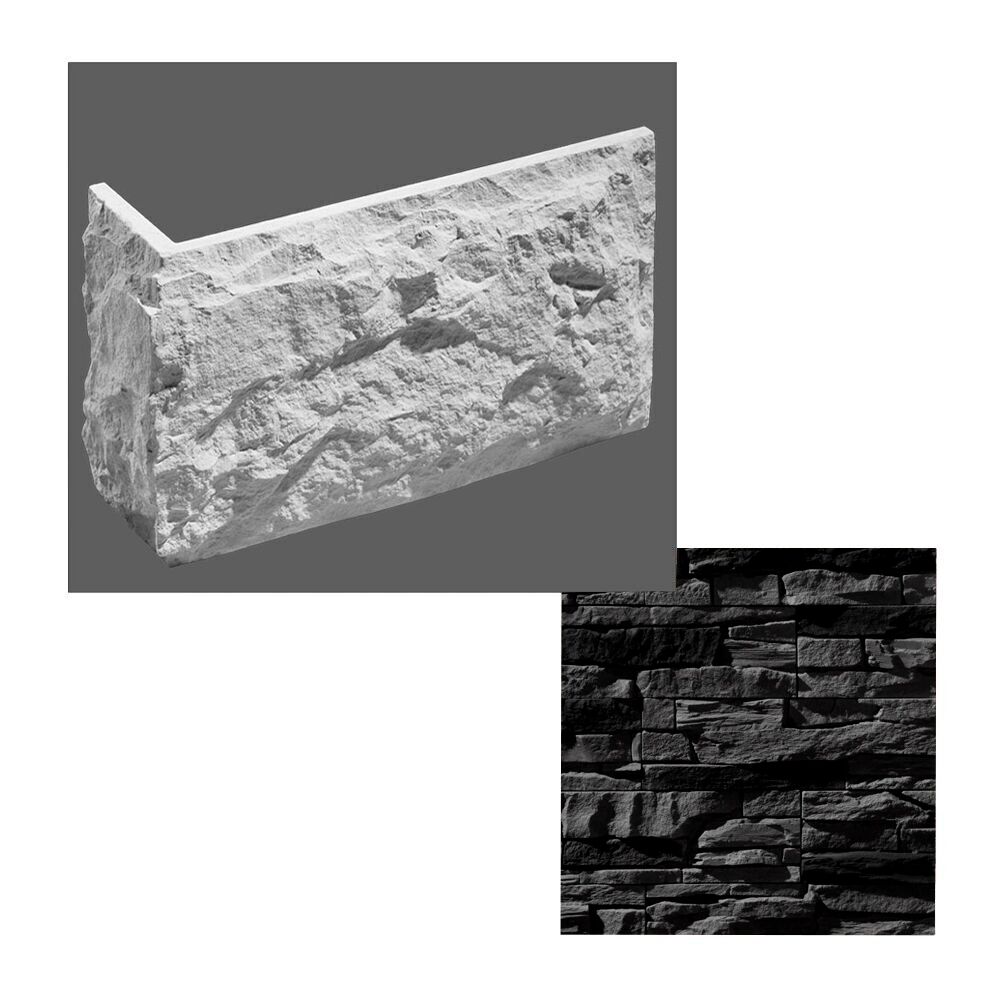 Leonardo Stone Искусственный камень Углы Верона цвет708/1 1мп/уп, 708/1 (чёрный)