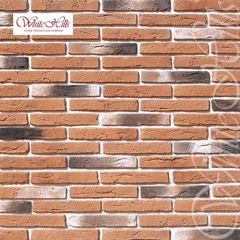 Остия Брик (Ostia Brick) 290*50*17-20 декоративный кирпич 380-50, Искусственный камень 380-50 Остия Брик 0.37м2/уп White Hills