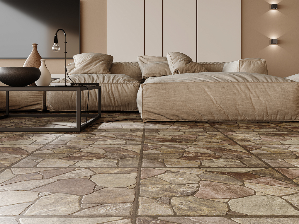 Керамогранит Gracia Ceramica Camelot beige PG 03 камень 450х450х8мм 1,62м2/8шт/уп купить в Санкт-Петербурге