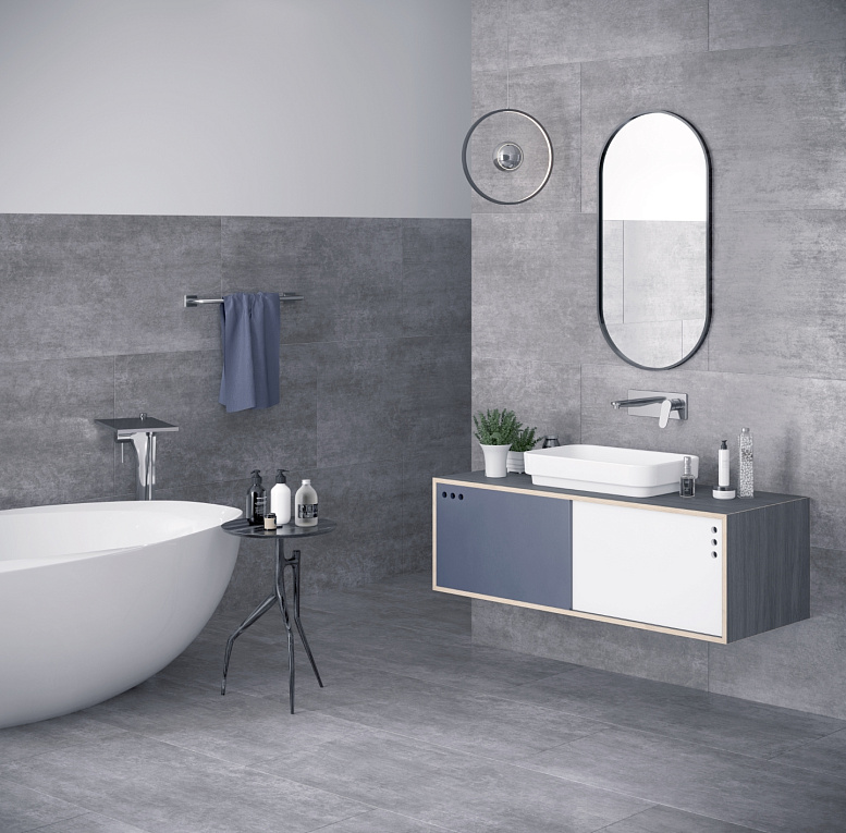 Керамогранит Gracia Ceramica Giovanni grey light PG 01 бетон 600х1200х10мм 1,44м2/2шт/уп купить в Санкт-Петербурге