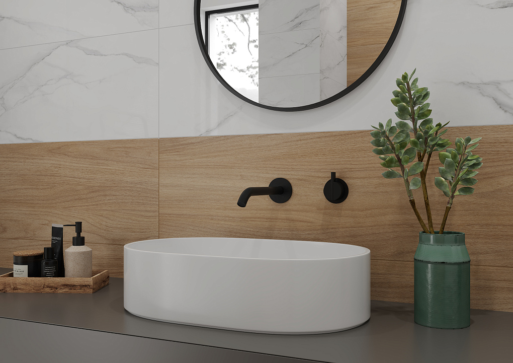 Керамогранит Gracia Ceramica Oslo beige PG 01 дерево 125х500х8мм 0,875м2/14шт/уп купить в Санкт-Петербурге