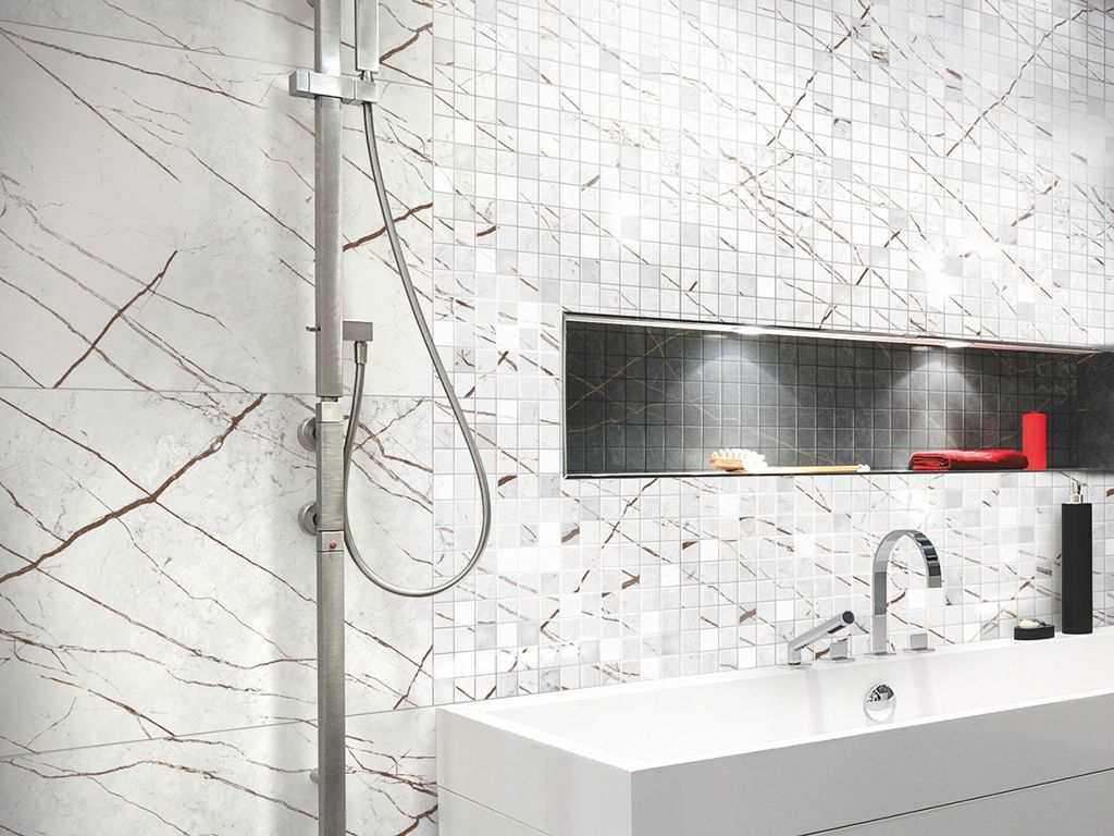 Керамогранит Idalgo Граните Сандра белый легкое лап. LLR мрамор 600х600х10мм 1,44м2/4шт/уп купить в Санкт-Петербурге