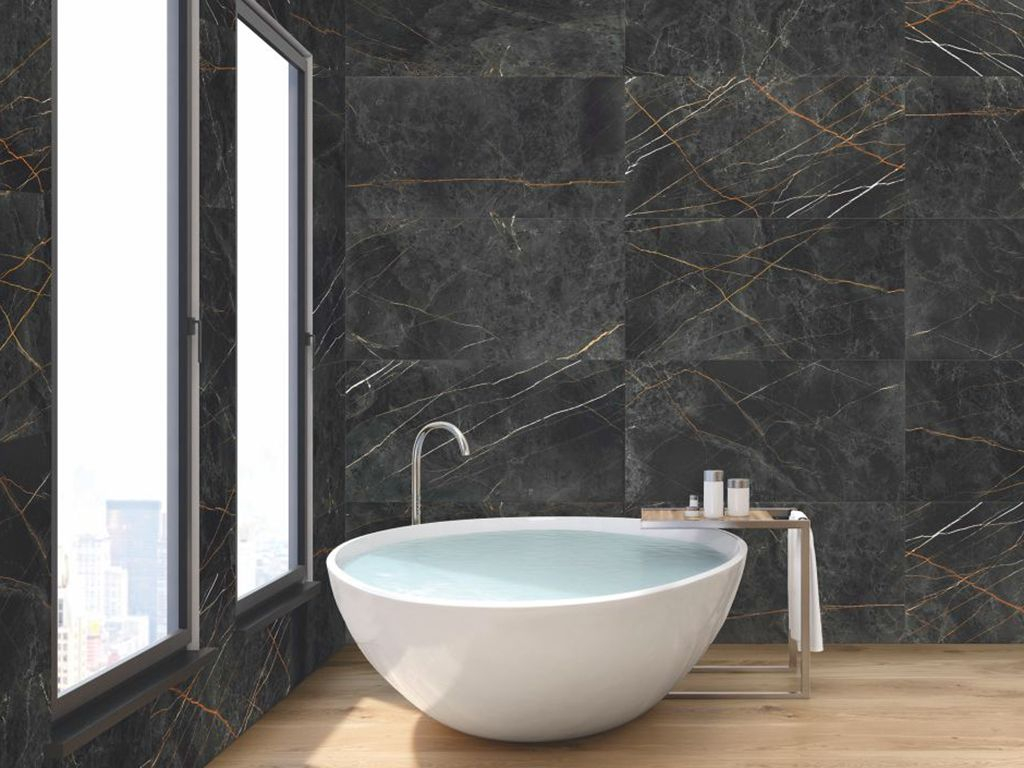 Керамогранит Idalgo Граните Сандра черно-оливковый матовый MR камень 600х1200х10мм 2,16м2/3шт/уп купить в Санкт-Петербурге