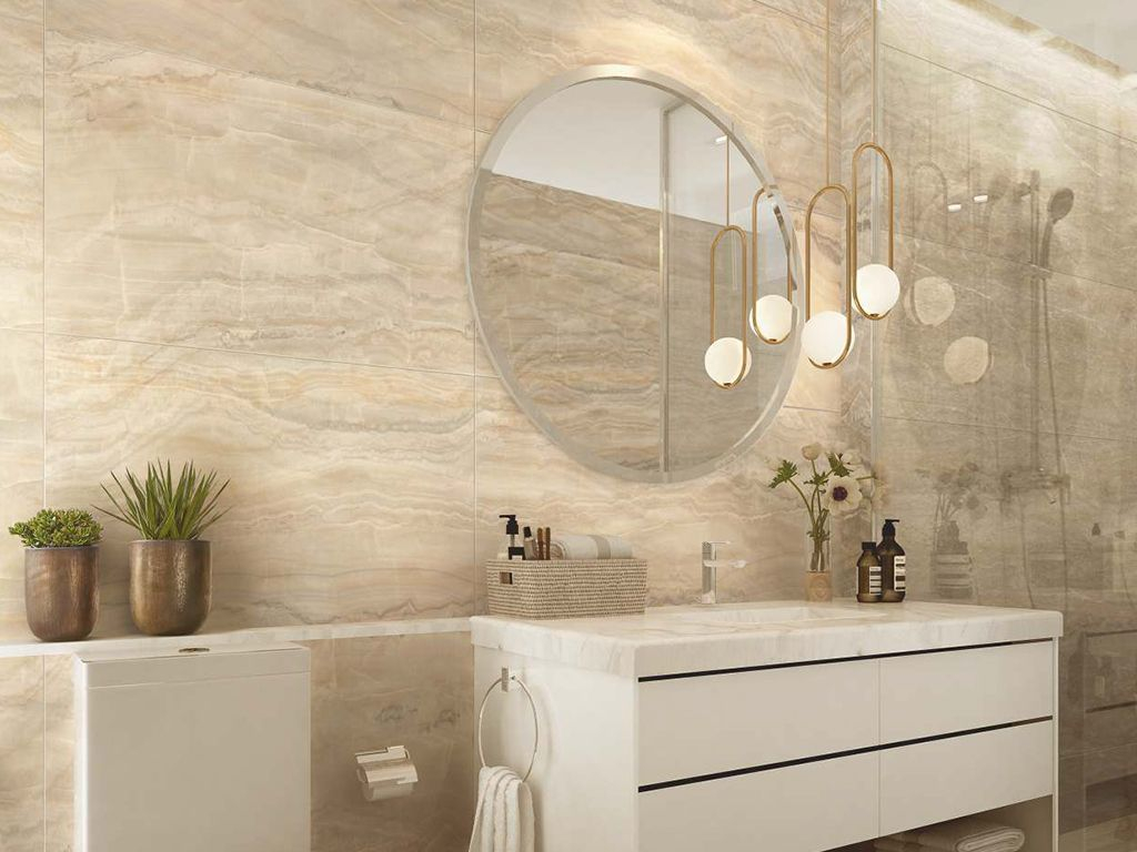 Керамогранит Idalgo Граните Оникс бежевый легкое лап. LLR мрамор 600х1200х10мм 2,16м2/3шт/уп купить в Санкт-Петербурге