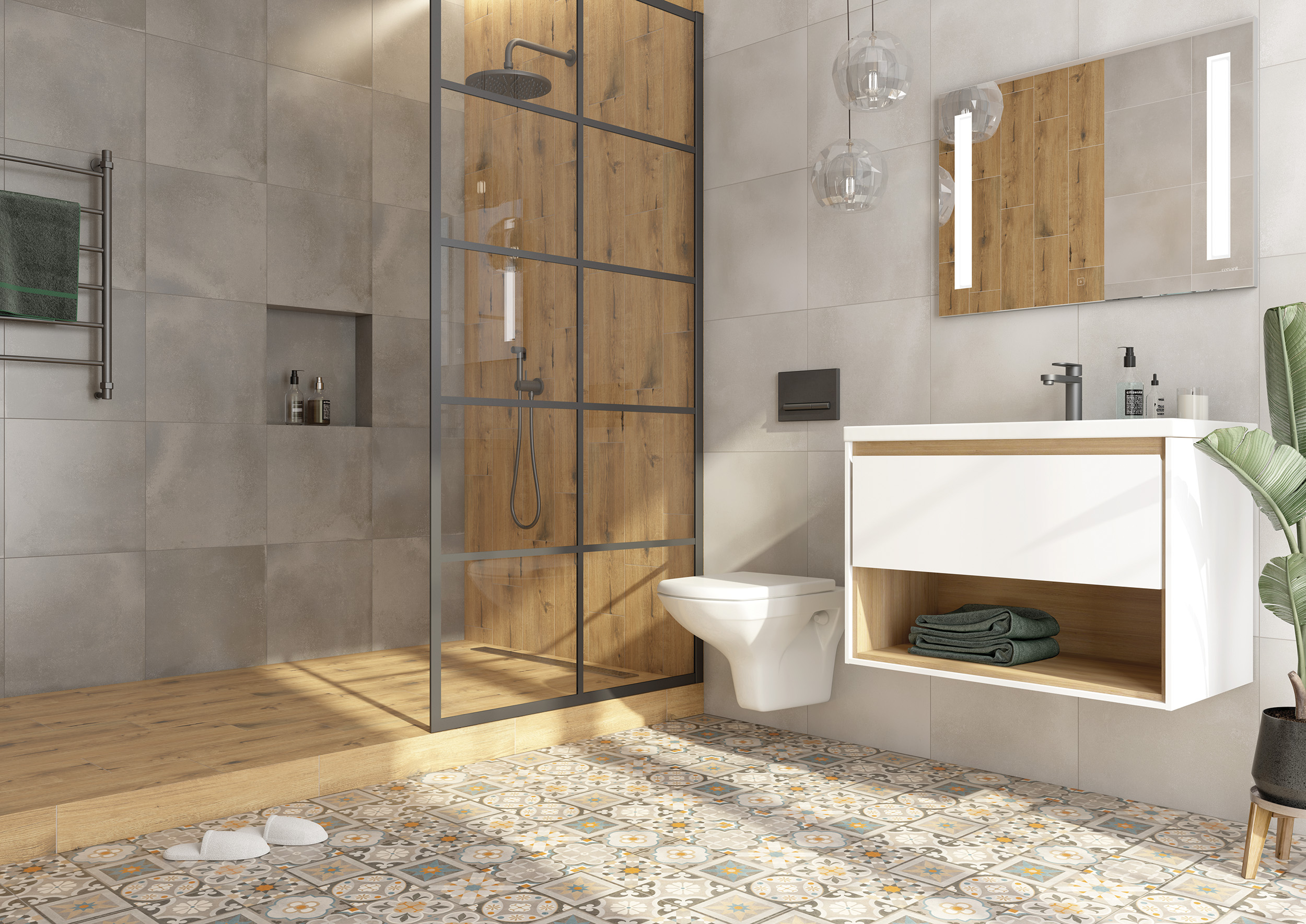 Керамогранит Cersanit Loft серый бетон 420х420х8мм 1,58м2/9шт/уп купить в Санкт-Петербурге