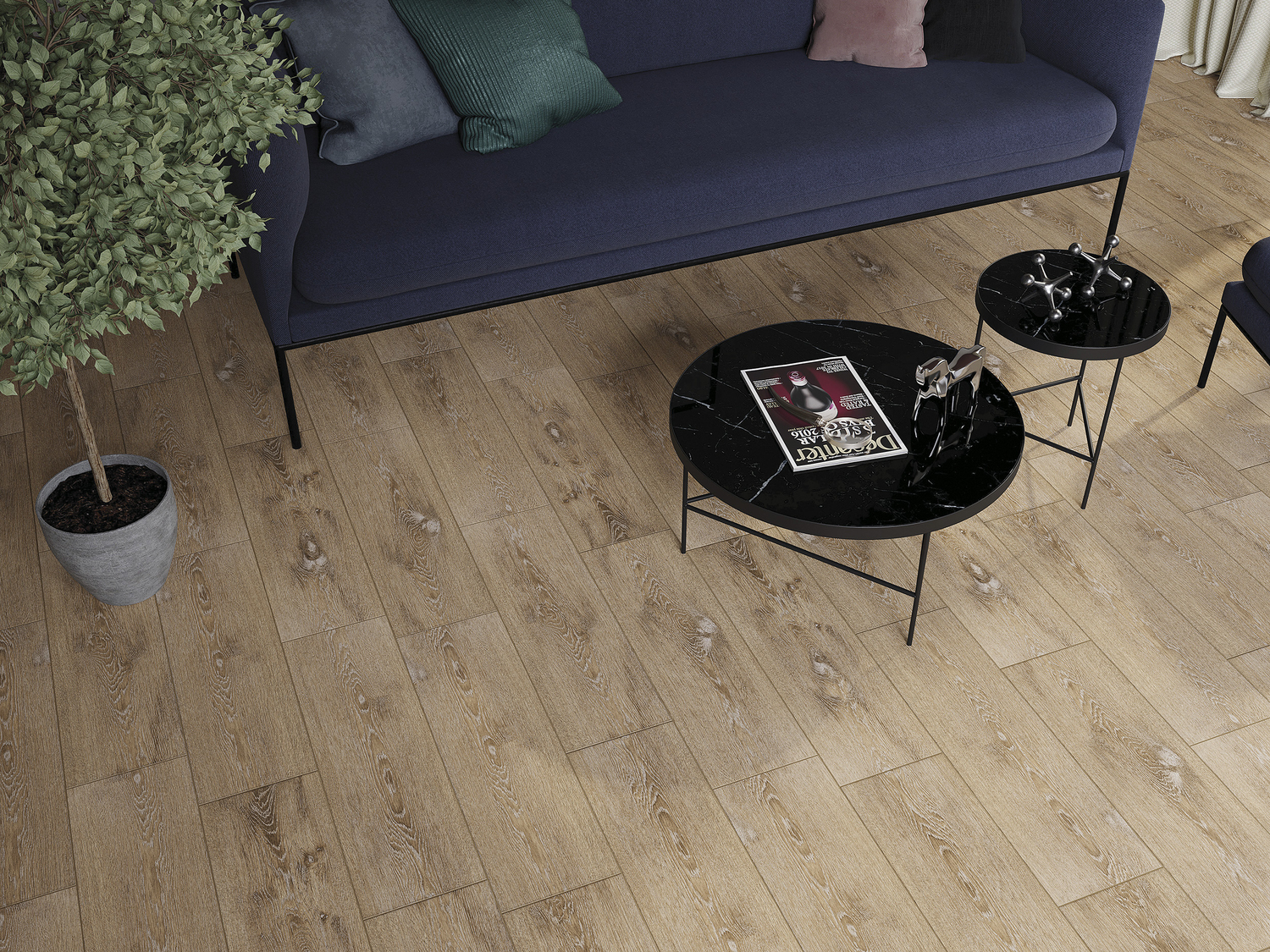 Керамогранит Patinawood коричневый рельеф 18.5х59.8х0.75см 11шт/1.216м2/уп Cersanit купить в Санкт-Петербурге