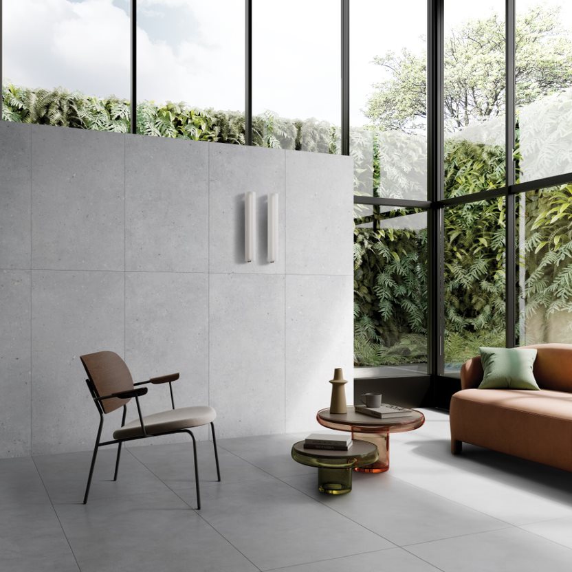 Керамогранит FlakeCement 120x60x0.9 Серый нат. ректифицир. (2шт/уп/1.44м2) VitrA купить в Санкт-Петербурге