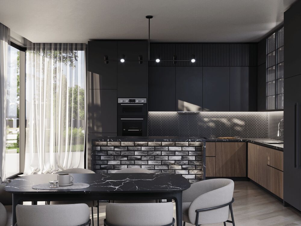 Кирпич облицовочный WDF Traditional графит с белой патиной 210х65х50мм 61шт/м2 715шт/пд BrickWell купить в Санкт-Петербурге