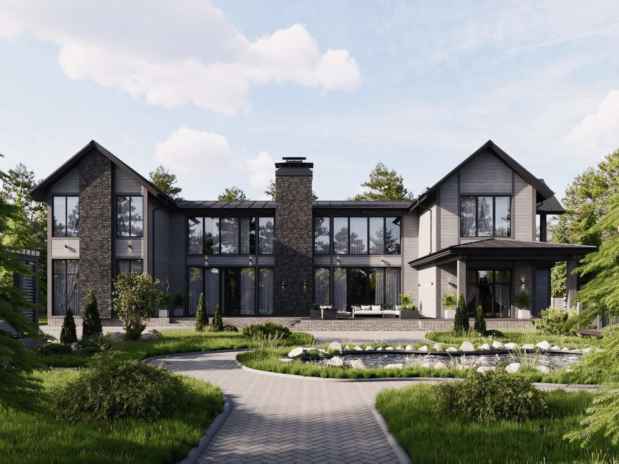 Кирпич облицовочный NF Simple графит 240х60х100мм 58шт/м2 420шт/пд BrickWell купить в Санкт-Петербурге