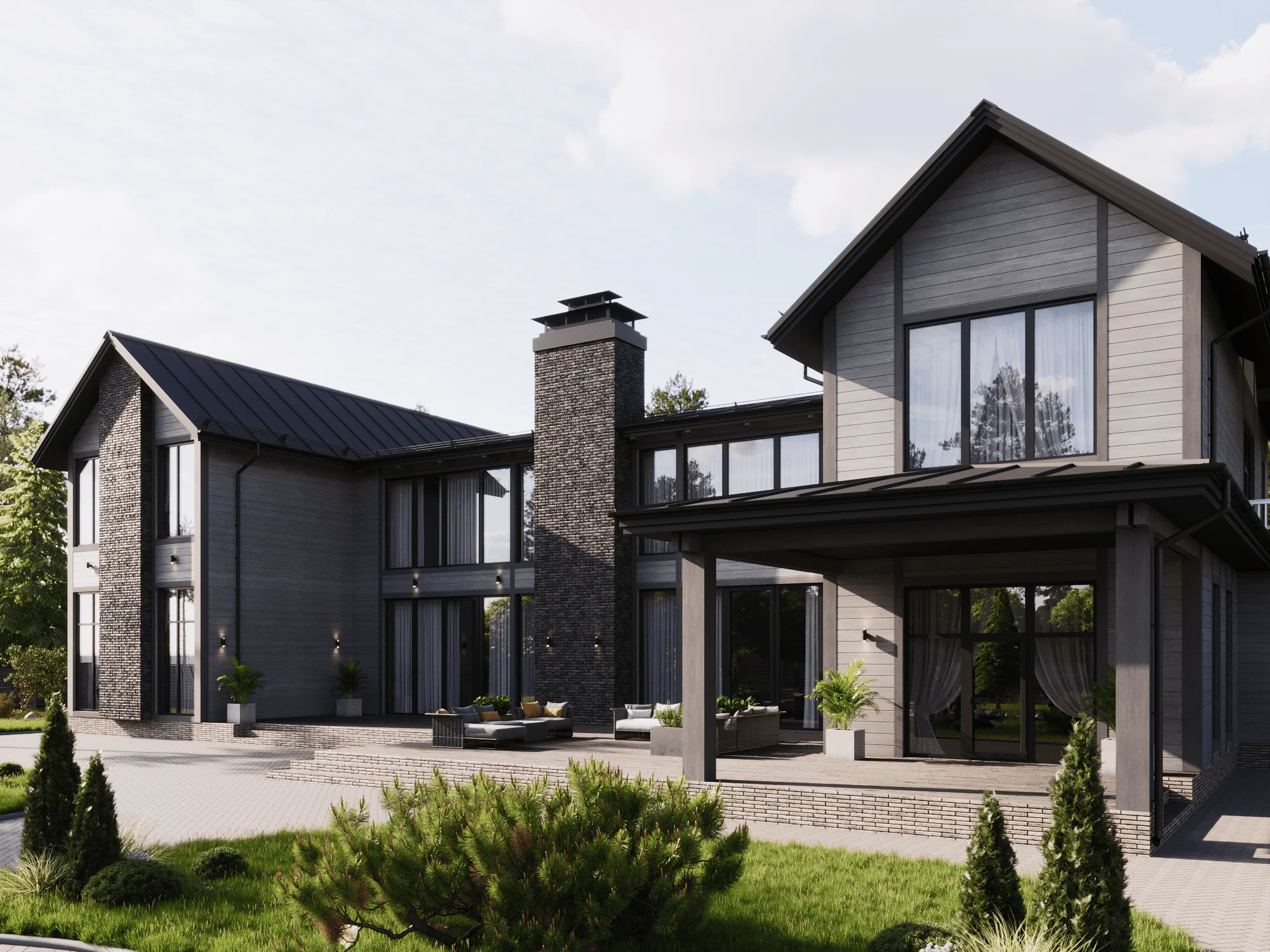 Кирпич облицовочный NF Simple графит 240х60х100мм 58шт/м2 420шт/пд BrickWell купить в Санкт-Петербурге