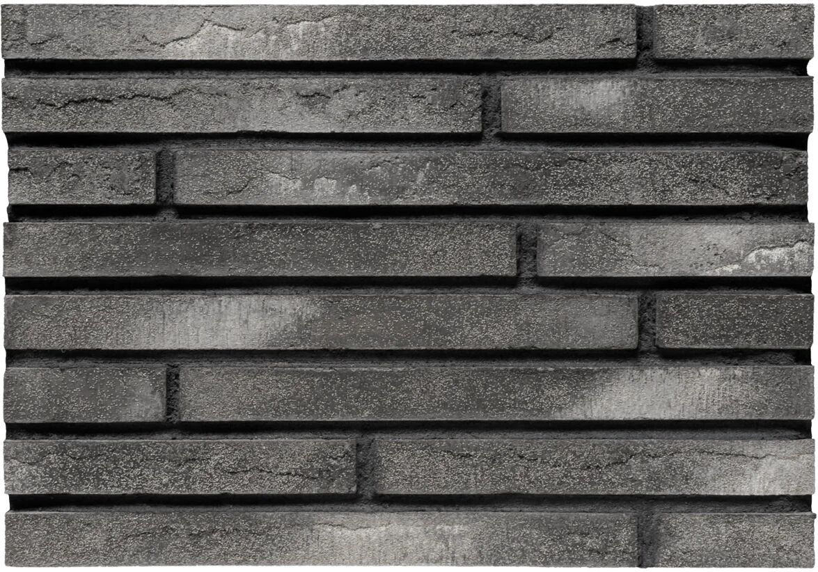 Кирпич облиц ригельный Traditional графитовый с белой патиной 470х40х50мм 42шт/м2 468шт/пд BrickWell купить в Санкт-Петербурге