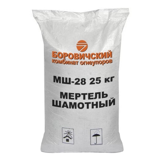 МШ-28 25кг Мертель шамотный купить в Санкт-Петербурге