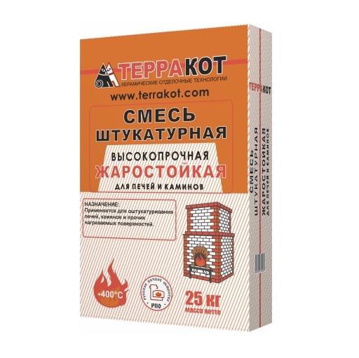 Терракот 25кг Смесь штукатурная высокопрочная жаростойкая купить в Санкт-Петербурге