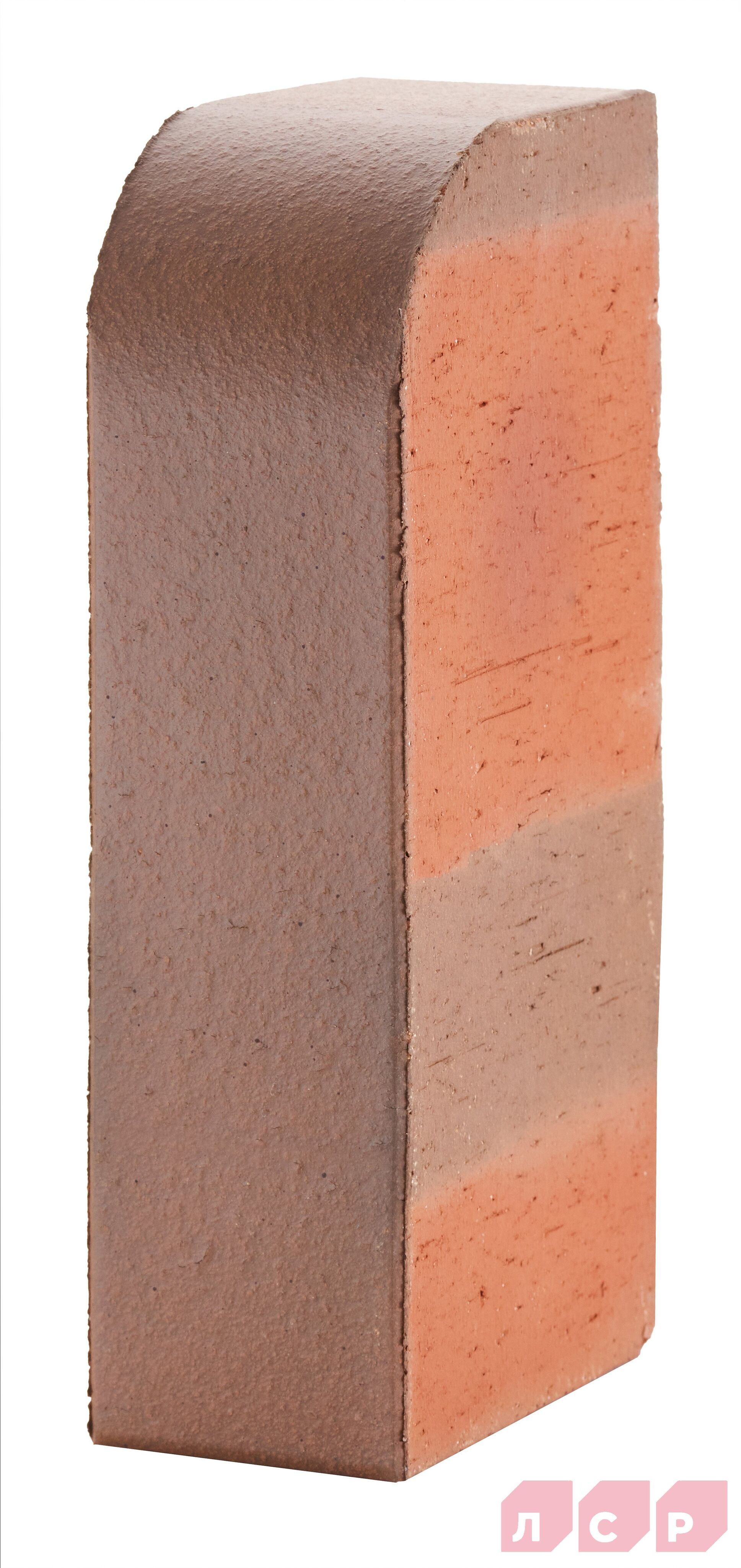 Кирпич ЛСР лицевой полнотелый красный флэш 1NF угловой R60 С0000058545 купить в Санкт-Петербурге