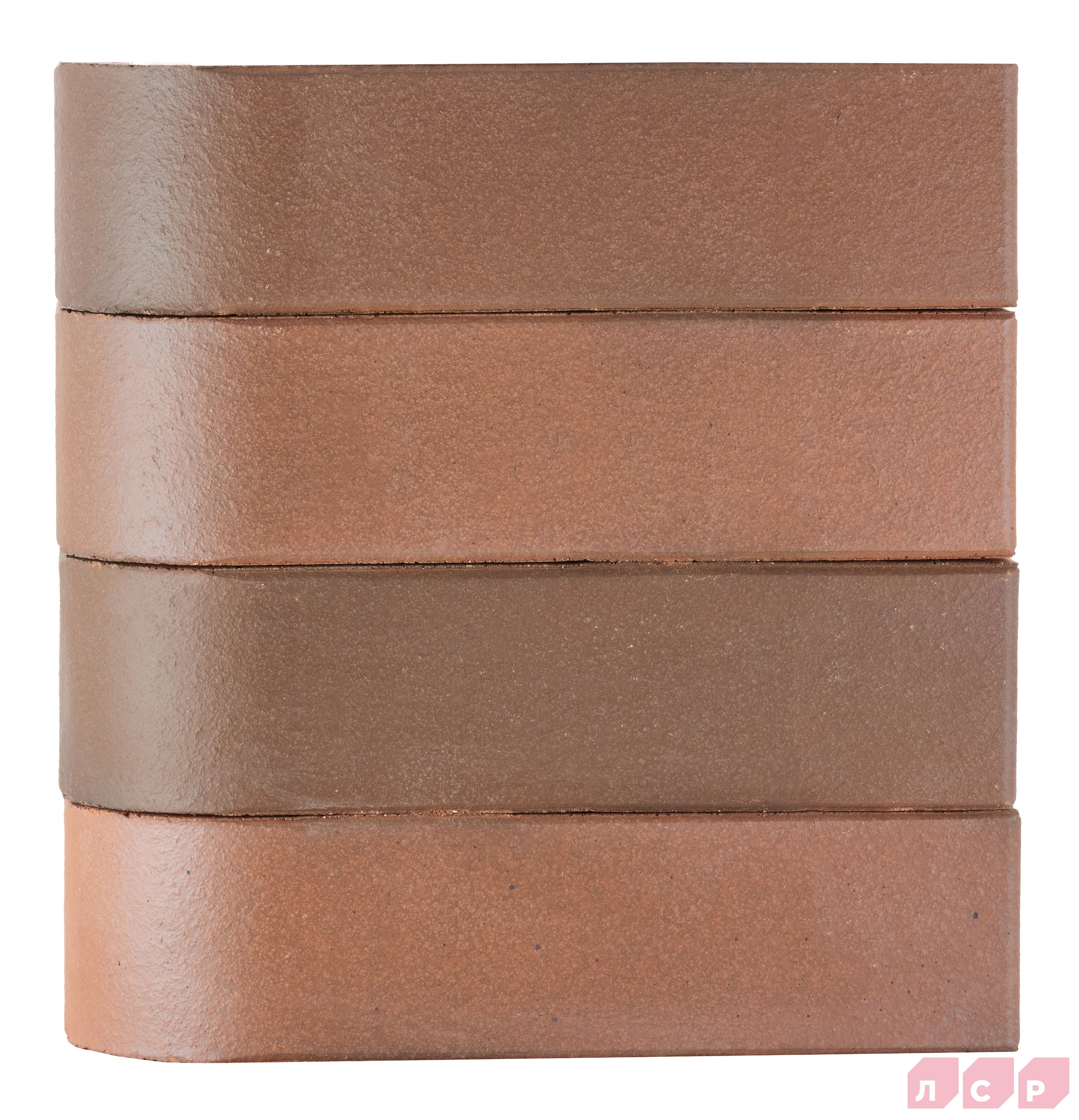 Кирпич ЛСР лицевой полнотелый красный флэш 1NF угловой R60 С0000058545 купить в Санкт-Петербурге