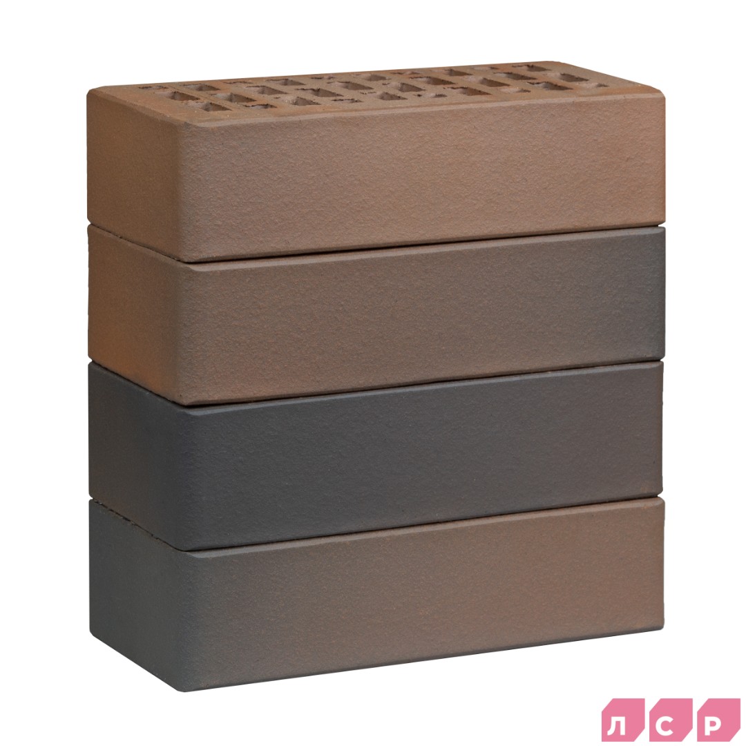 Кирпич ЛСР лицевой пустотелый светло-коричневый флэш 1NF гладкий Новинка! купить в Санкт-Петербурге