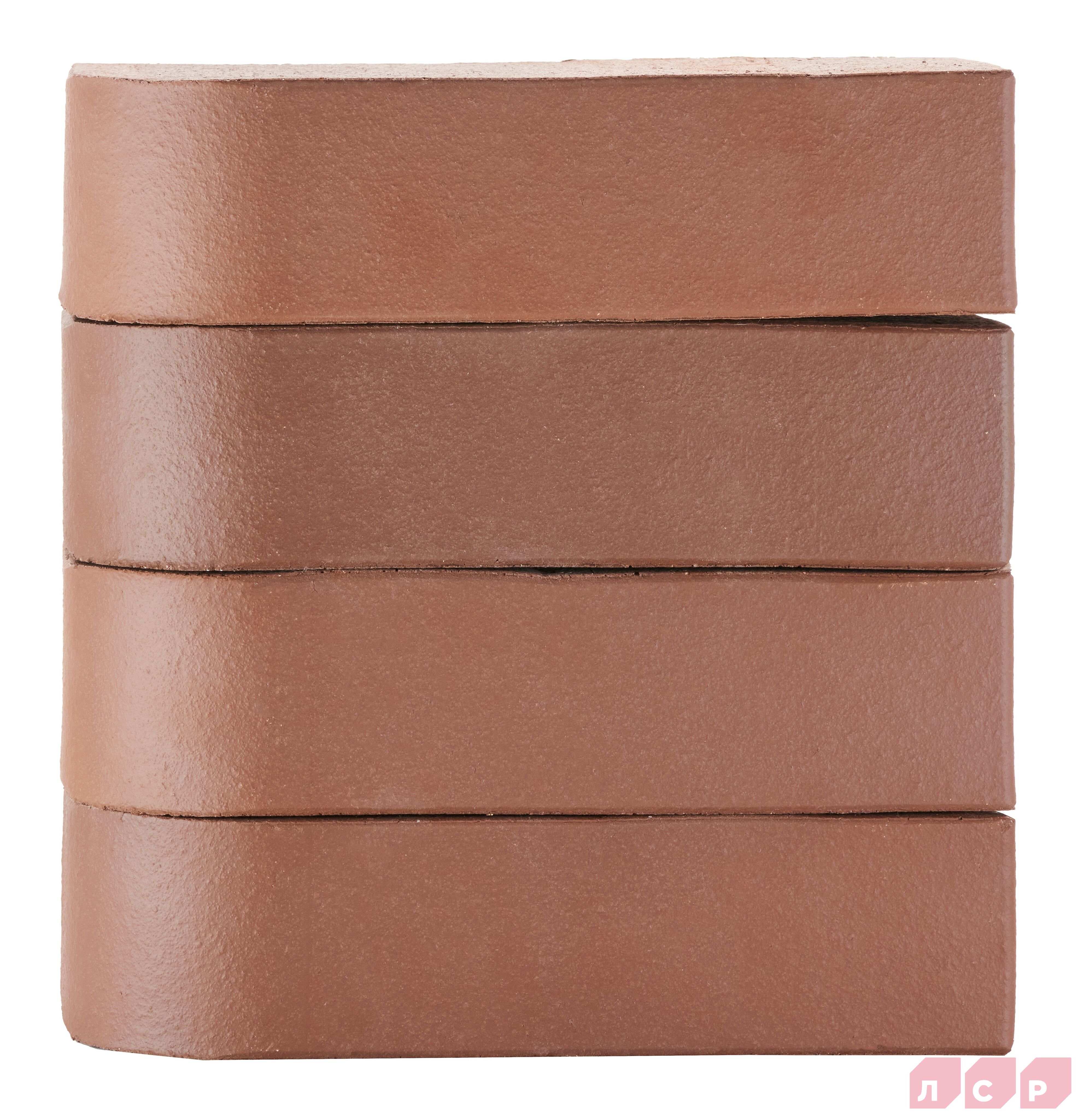 Кирпич ЛСР лицевой полнотелый коричневый 1NF фигурный R60 С0000051384 купить в Санкт-Петербурге