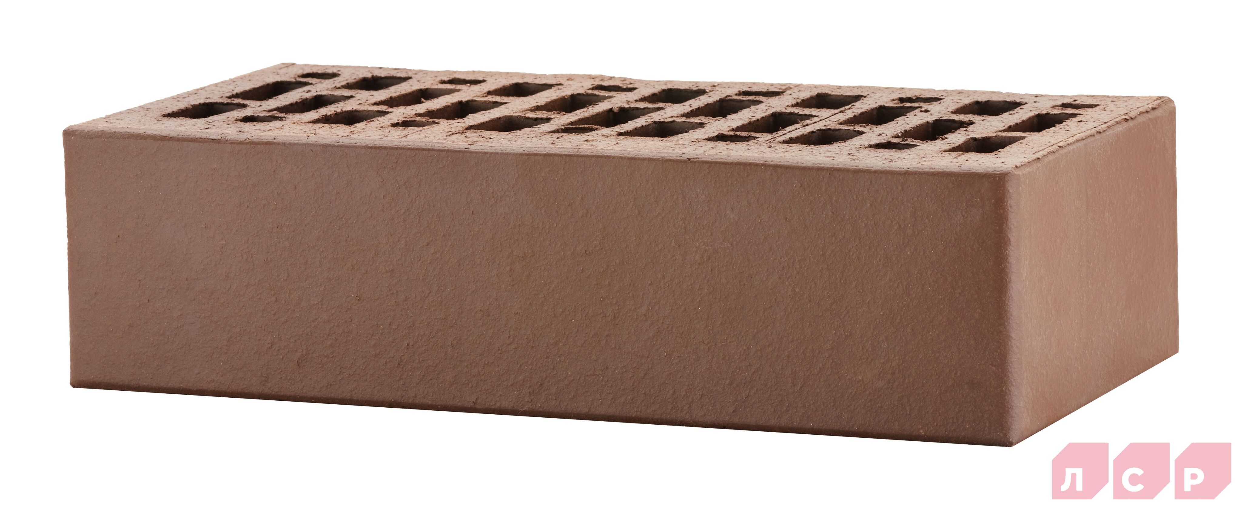 Кирпич ЛСР лицевой пустотелый темно-коричневый 1NF гладкий купить в Санкт-Петербурге