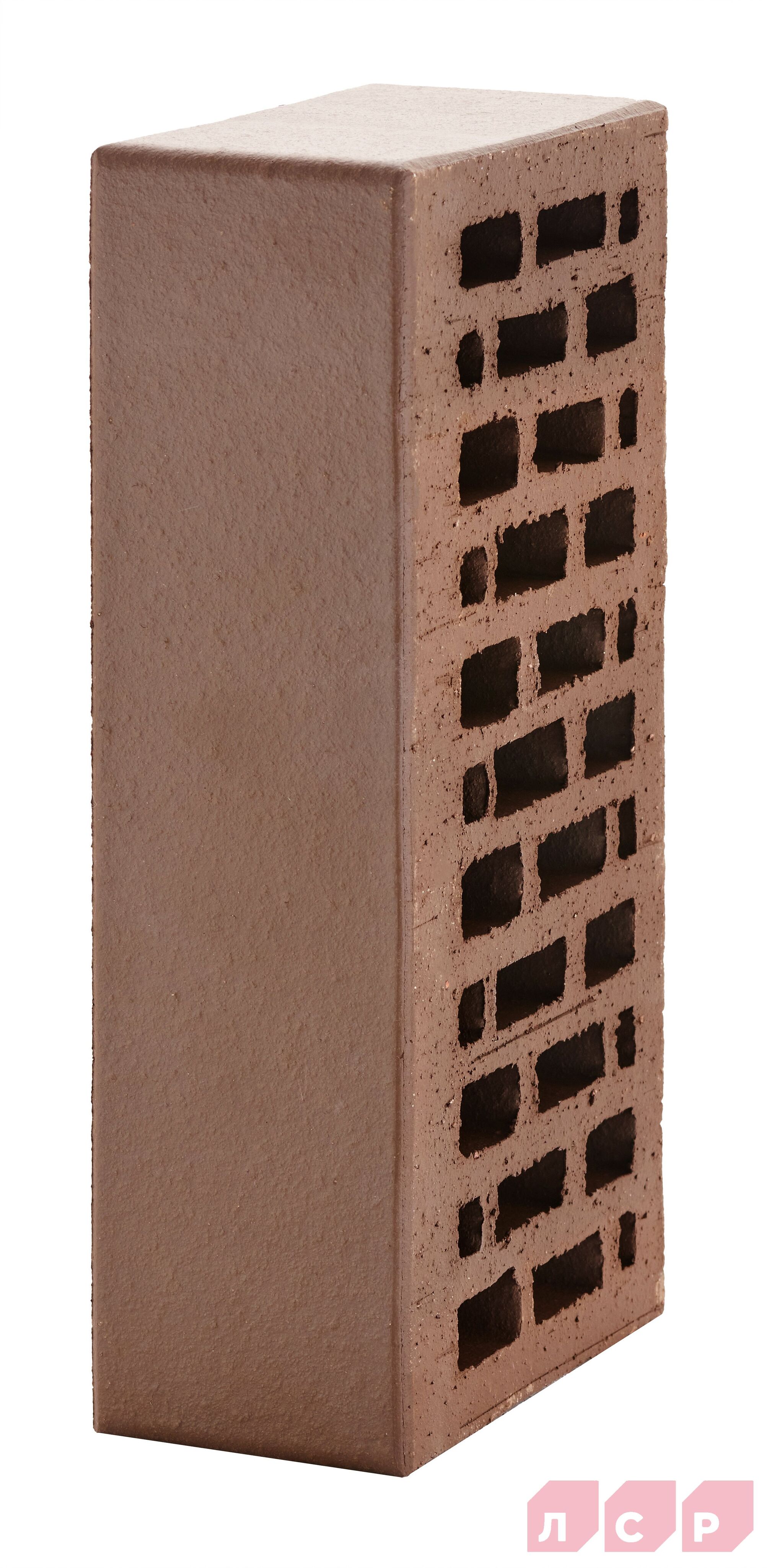 Кирпич ЛСР лицевой пустотелый темно-коричневый 1NF гладкий купить в Санкт-Петербурге