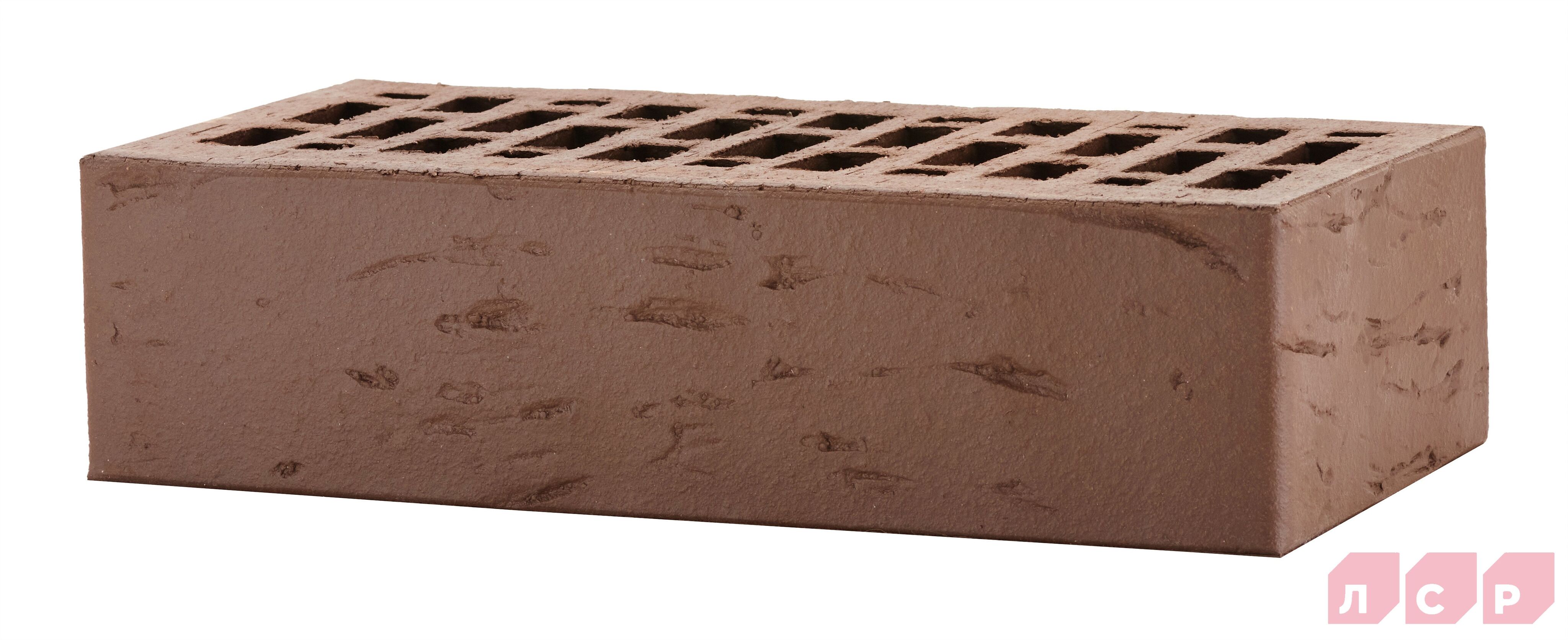 ЛСР Кирпич лицевой пустотелый 1NF утолщ.ст темно-коричневый М-175 рустик 480шт (РКЗ) купить в Санкт-Петербурге