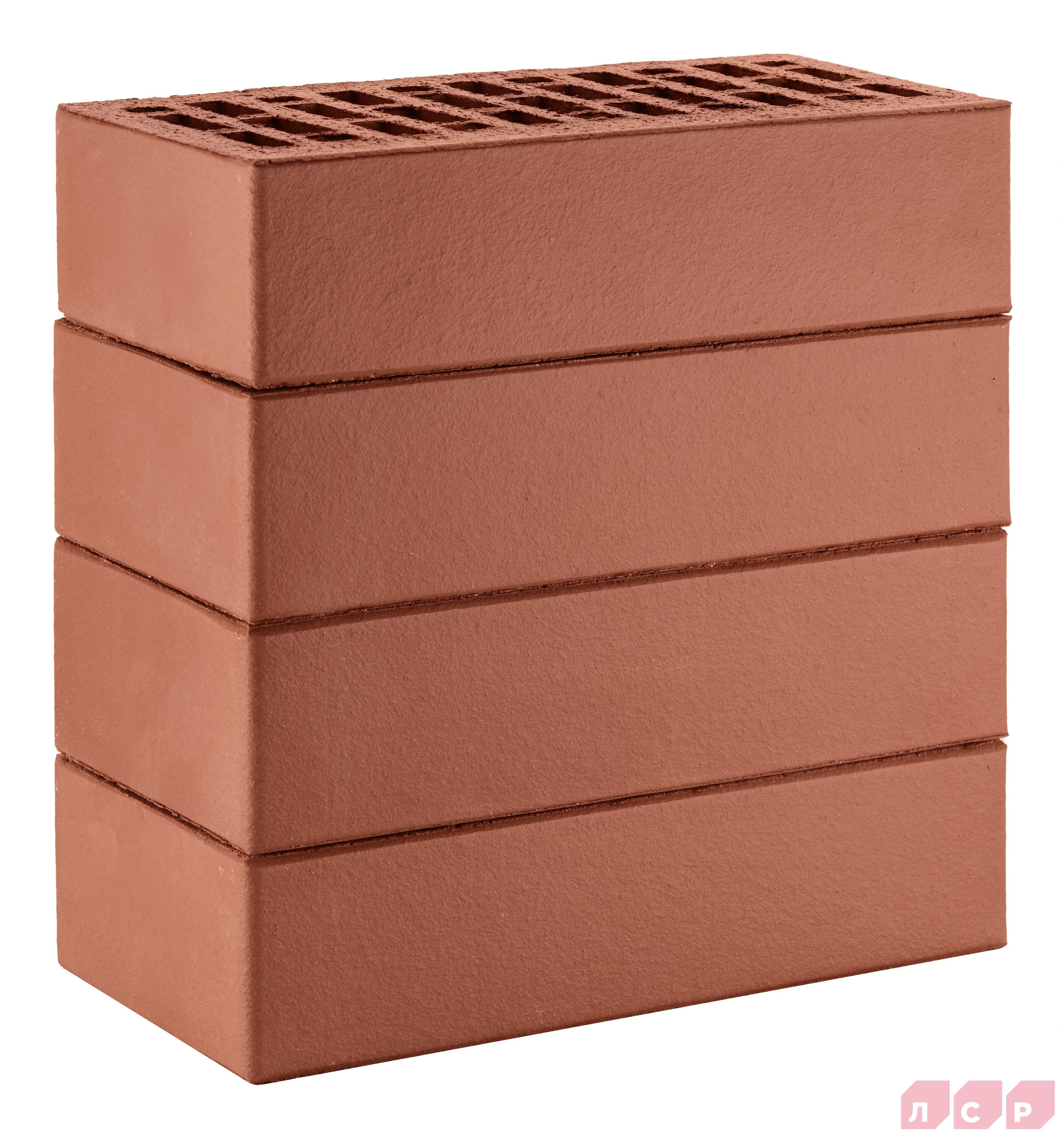 ЛСР Кирпич лицевой 1NF пустотелый темно-красный гладкий купить в Санкт-Петербурге