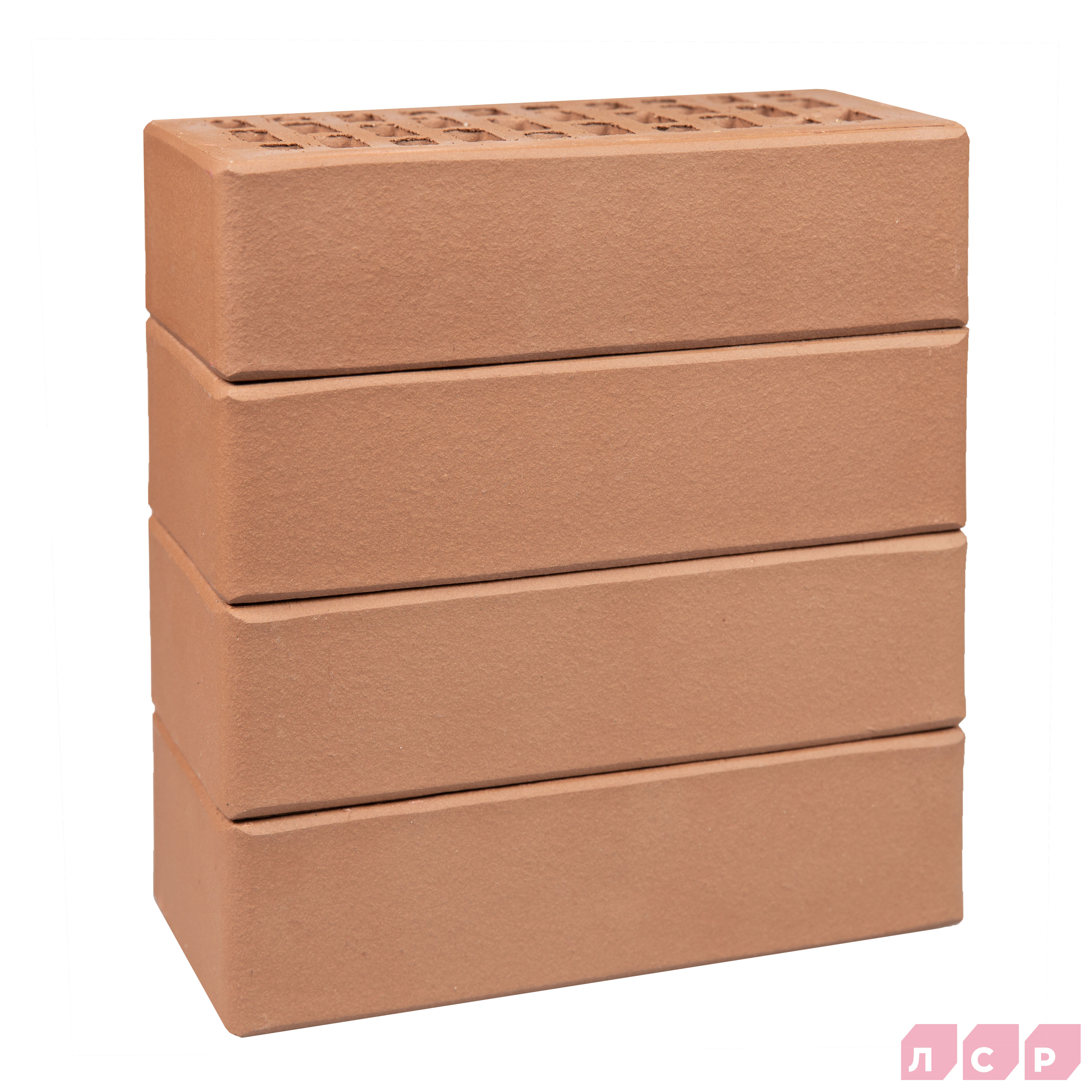 Кирпич ЛСР лицевой пустотелый светло-коричневый 1NF гладкий купить в Санкт-Петербурге