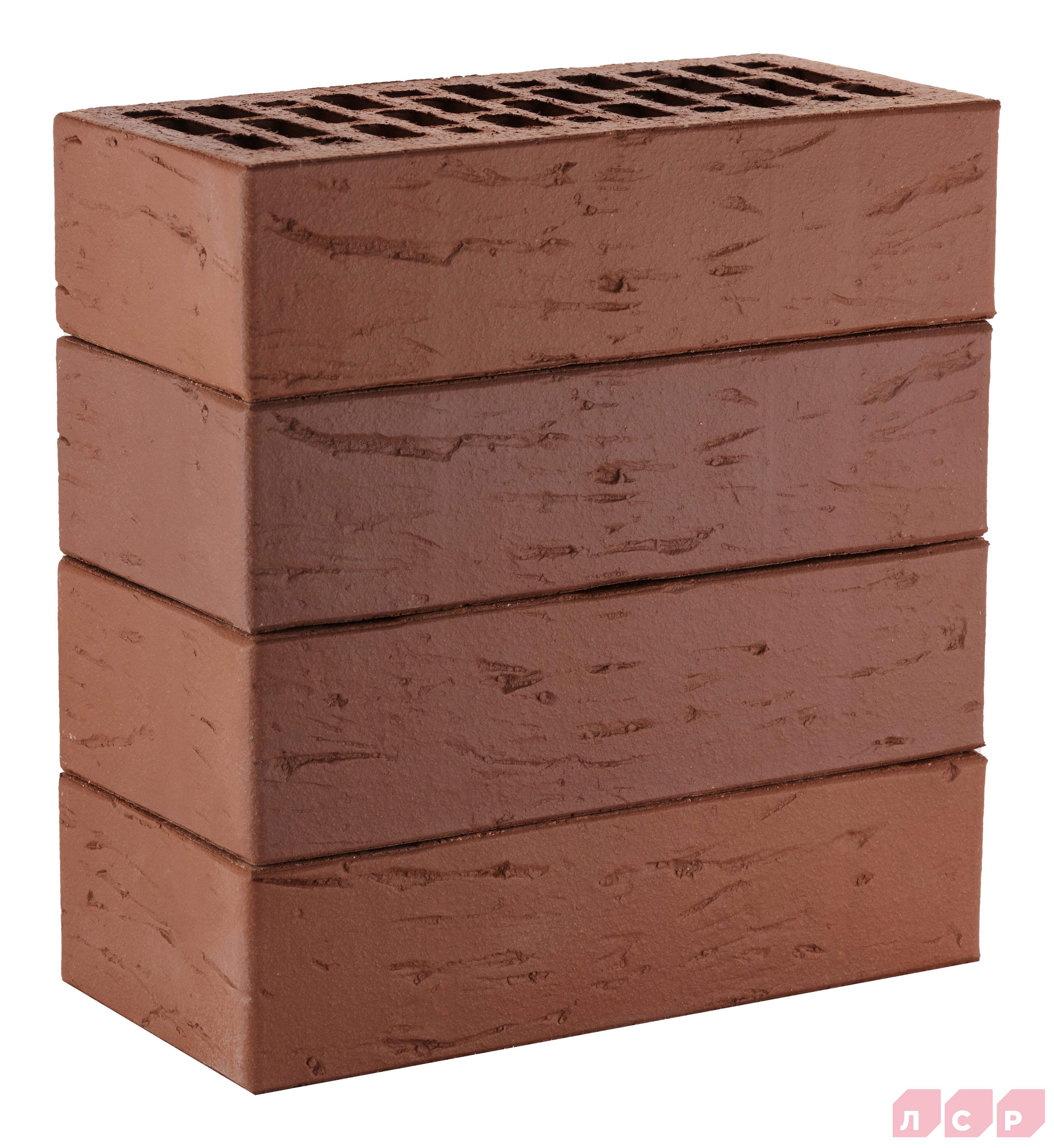 ЛСР Кирпич лицевой пустотелый 1NF утолщ.ст коричневый F100 М-175 рустик 420шт (РКЗ) купить в Санкт-Петербурге