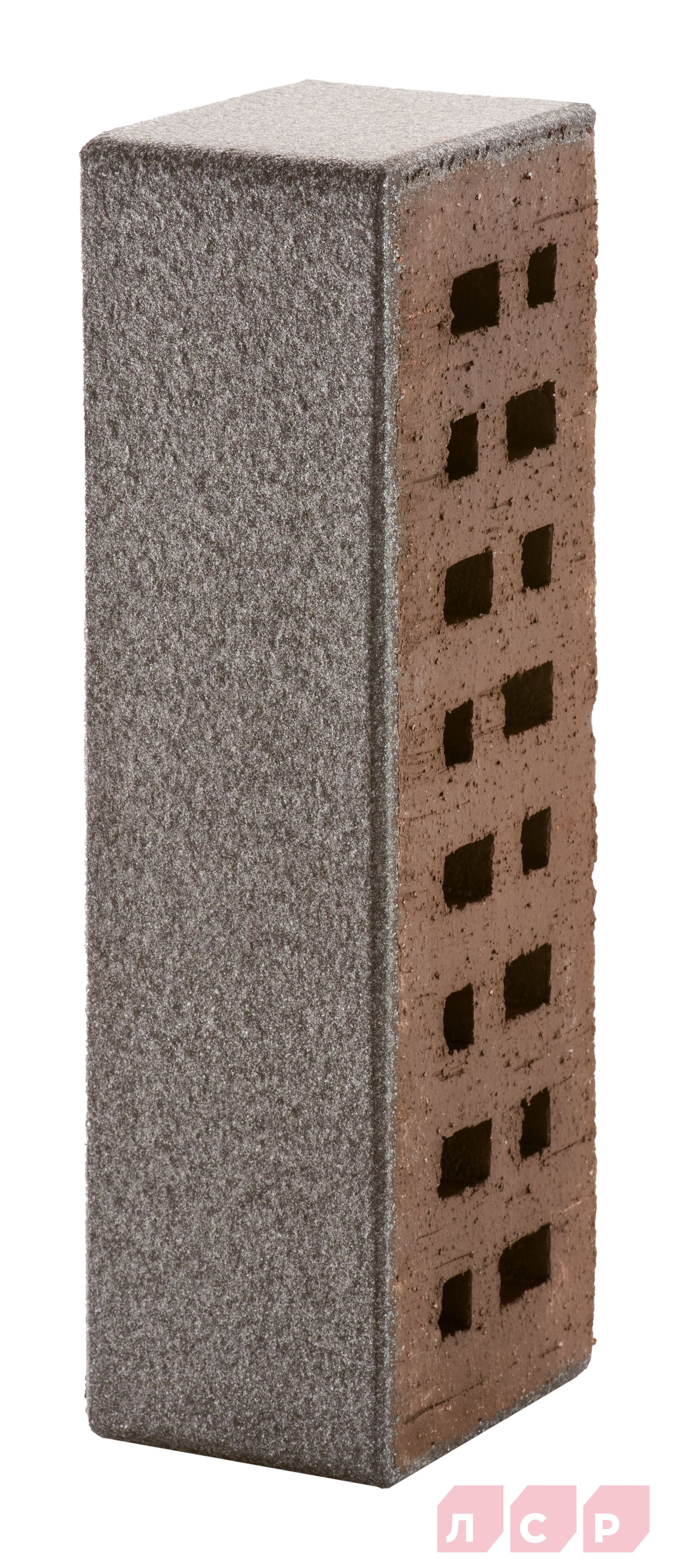 Клинкер фасадный коричнево - серебристый ангоб "Эльфюс" 0,71NF гладкий с67941 купить в Санкт-Петербурге