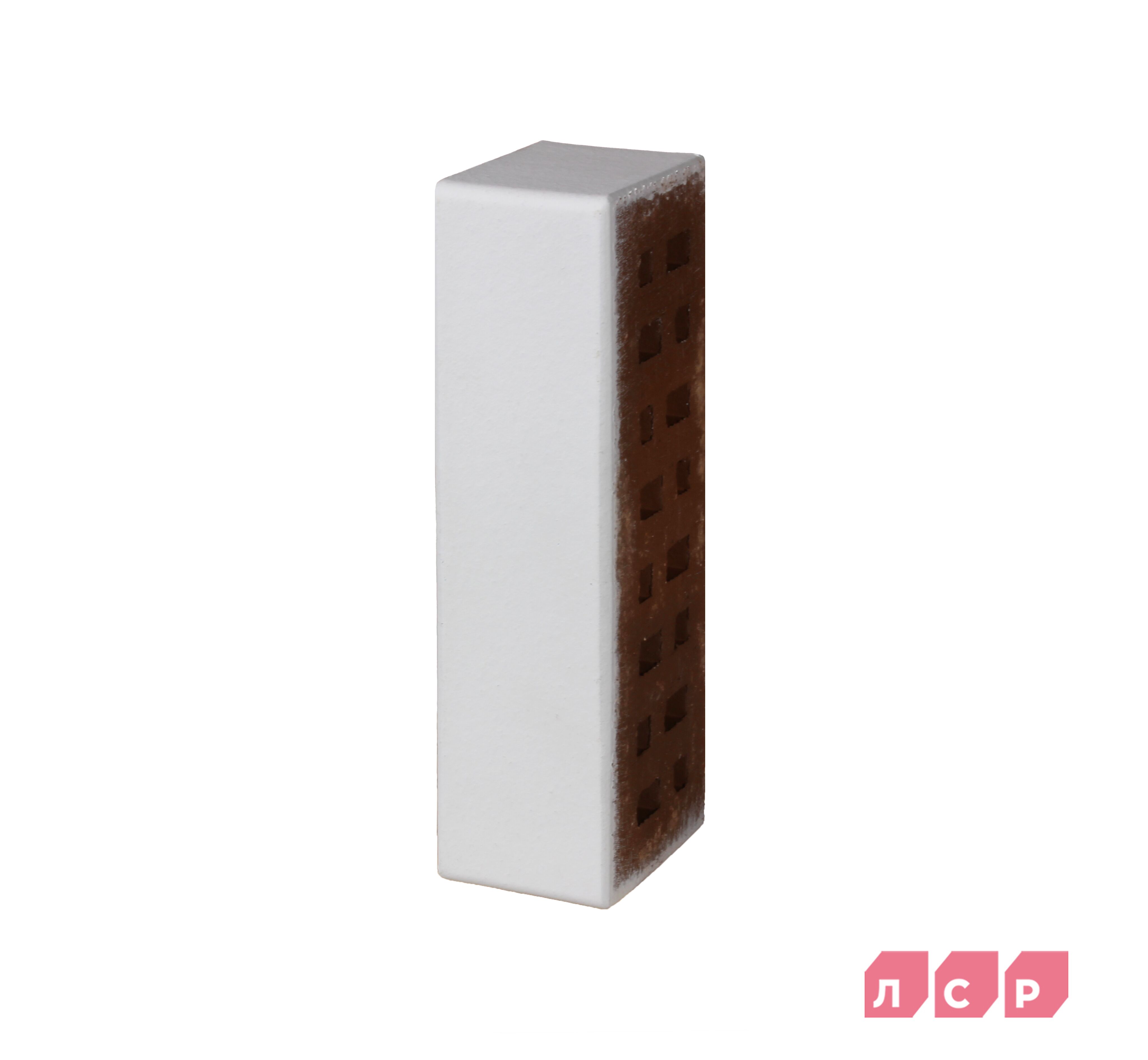 ЛСР Клинкер фасадный 0.71NF коричневый ВЕРНАМО белый ангоб М-300 гладкий 480шт (НКЗ) купить в Санкт-Петербурге