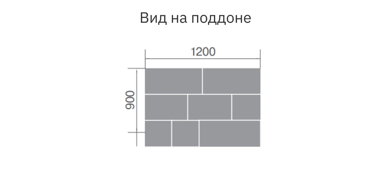 Тротуарная плитка Триада Color Mix плато, высота 60 мм