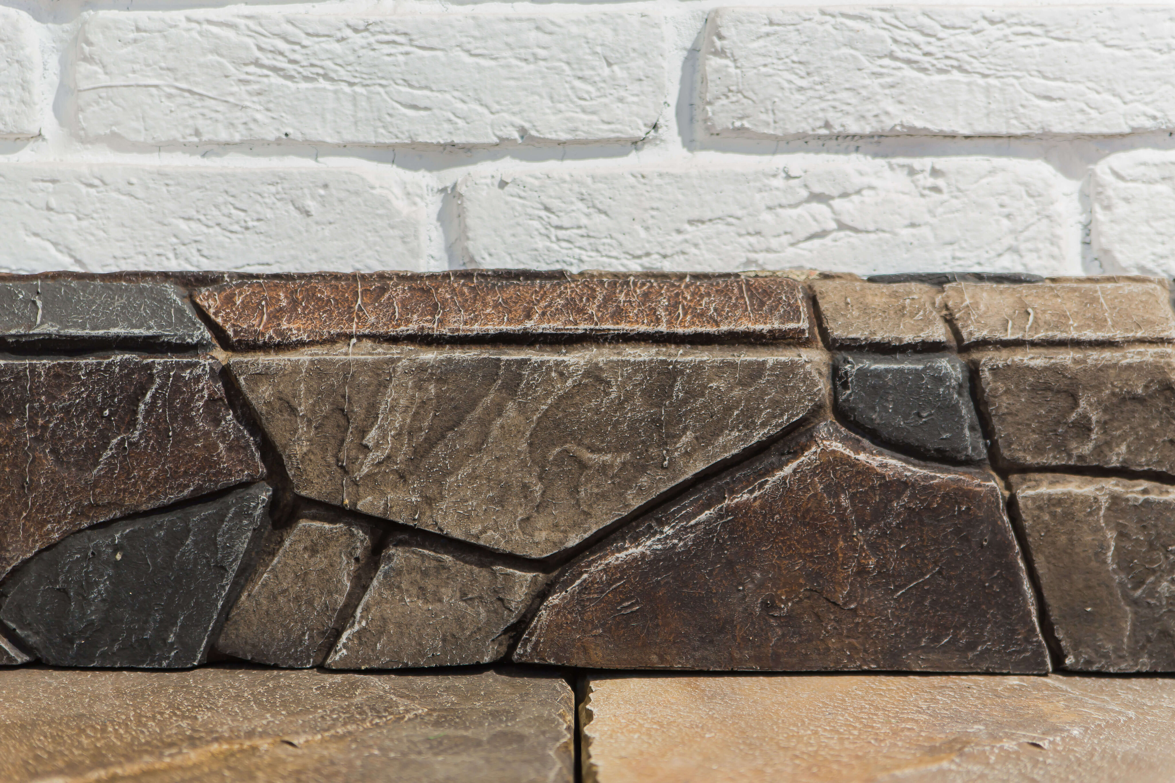 Бордюрный камень тротуарный фактурный 600х200х50мм CraftStone купить в Санкт-Петербурге