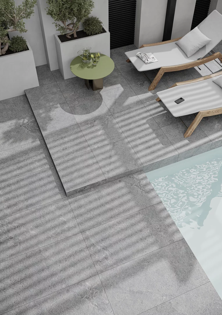 Плита террасная Authority graphite gres структурная 595х595х20мм матовая Paradyz 2.83шт/м2 2шт/уп купить в Санкт-Петербурге