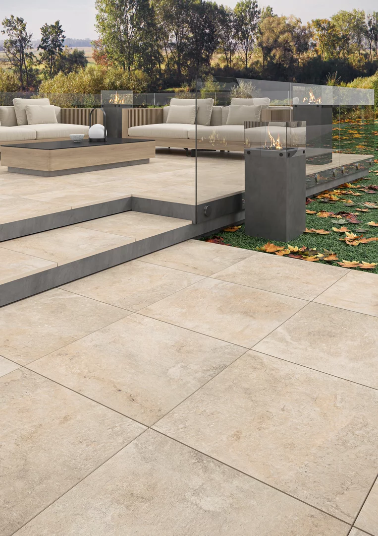 Плита террасная Burlington ivory gres структурная 595х895х20мм матовая Paradyz 1.877шт/м2 2шт/уп купить в Санкт-Петербурге