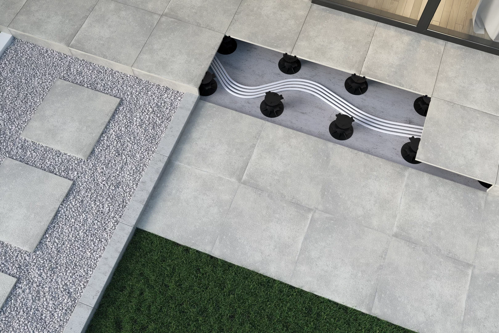 Плита террасная Garden grys gres гладкая 595х595х20мм матовая Paradyz 2.83шт/м2 2шт/уп купить в Санкт-Петербурге