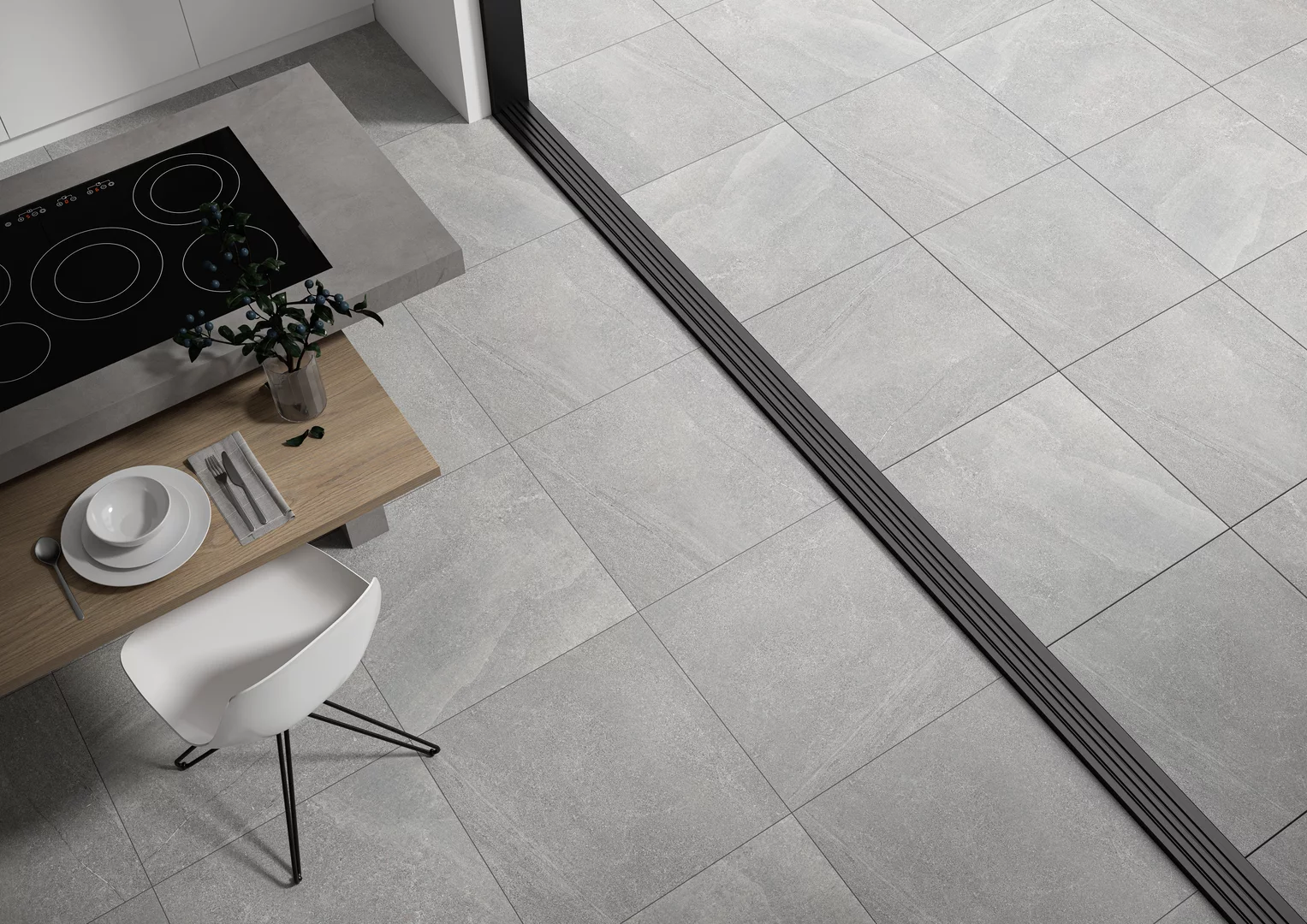 Плита террасная Natural Rocks silver gres структурная 595х1195х20мм матовая Paradyz 1.41шт/м2 1шт/уп купить в Санкт-Петербурге