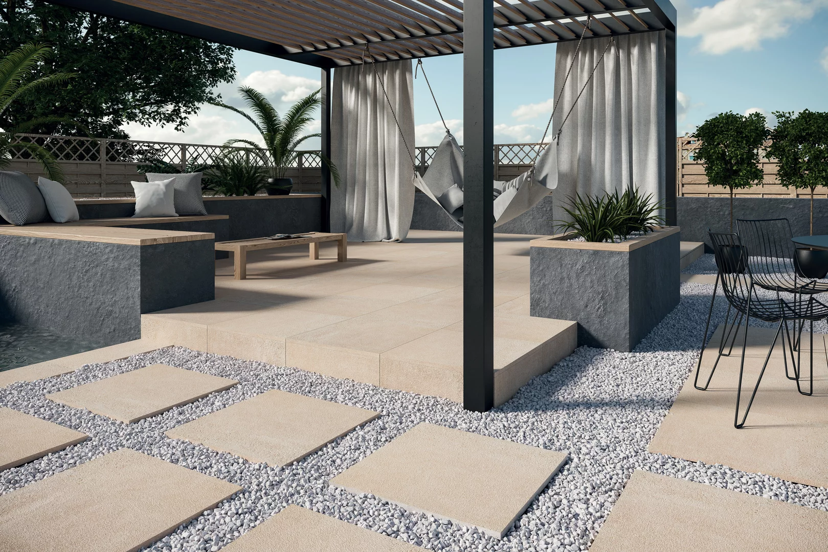 Плита террасная Optimal beige gres гладкая 595х595х20мм матовая Paradyz 2.83шт/м2 2шт/уп купить в Санкт-Петербурге